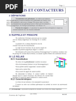 Cours Relais Et Contacteurs