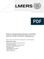 Project Categorization System & PPM