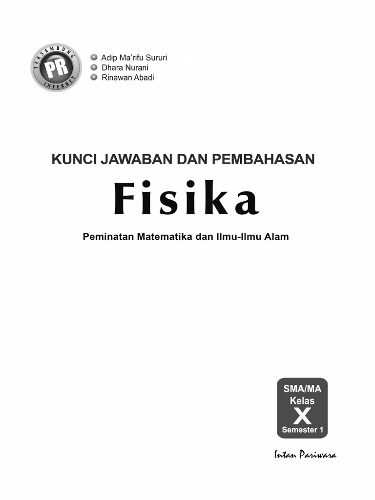 01 Kunci Fisika 10a K-13 2016 Pdf