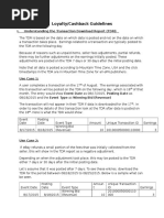 Loyalty/Cashback Guidelines: I. Understanding The Transaction Download Report (TDR)