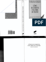 Garcia Barrientos Jose Luis Como Se Comenta Una Obra de Teatro Un Ensayo de Metodo Madrid Sintesis 2003 PDF
