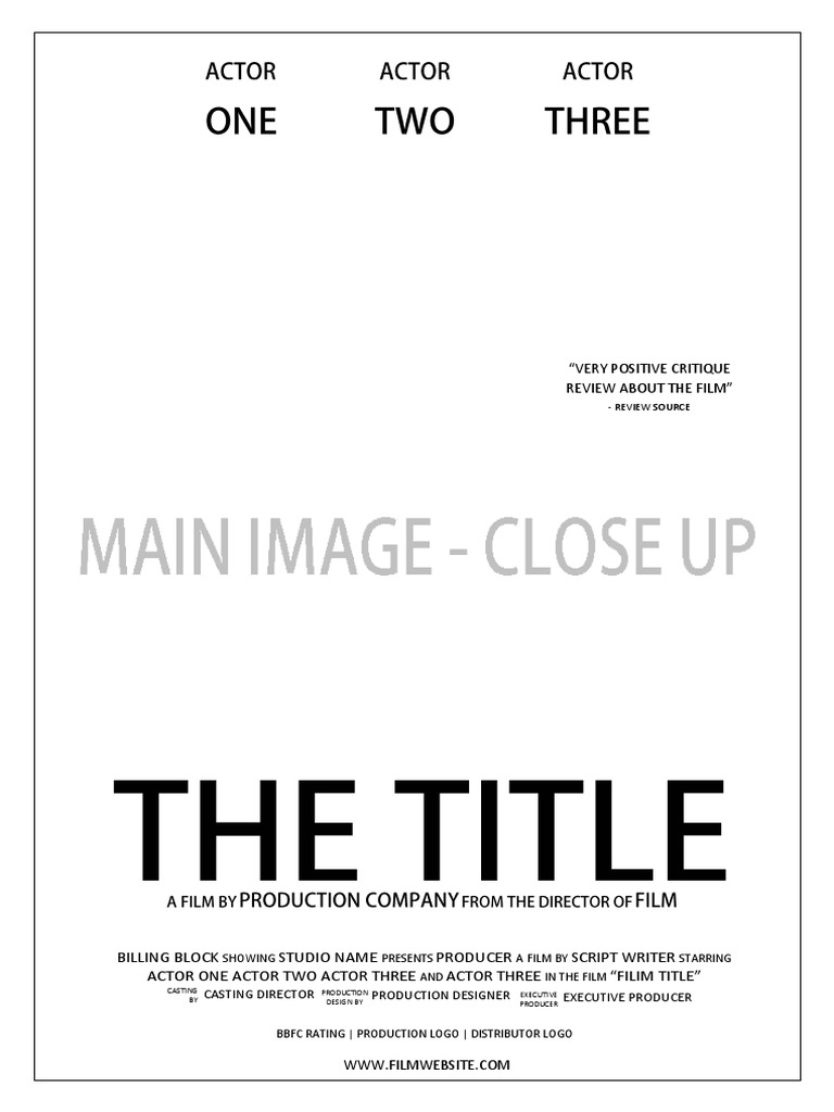 Film Poster Block Design | PDF | Technology & Engineering | Games ...