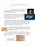 Research Paper (Extra Project) Benjamin Franklin