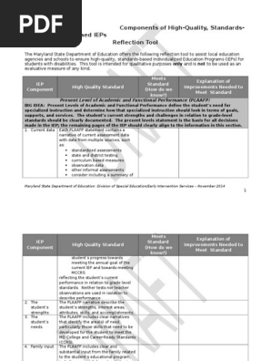 iep quality tool