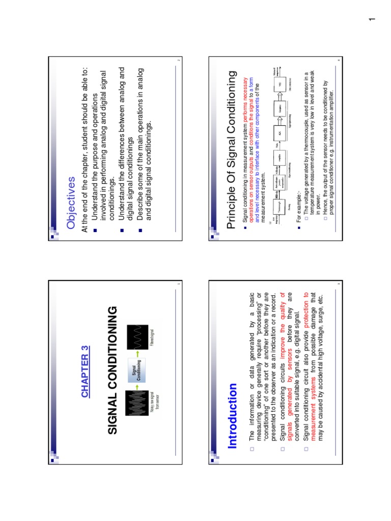 Chapter 3 Signal Conditioning PDF PDF Amplifier Electronic Filter