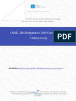Mathematics 2009 Unsolved Paper Outside Delhi.pdf