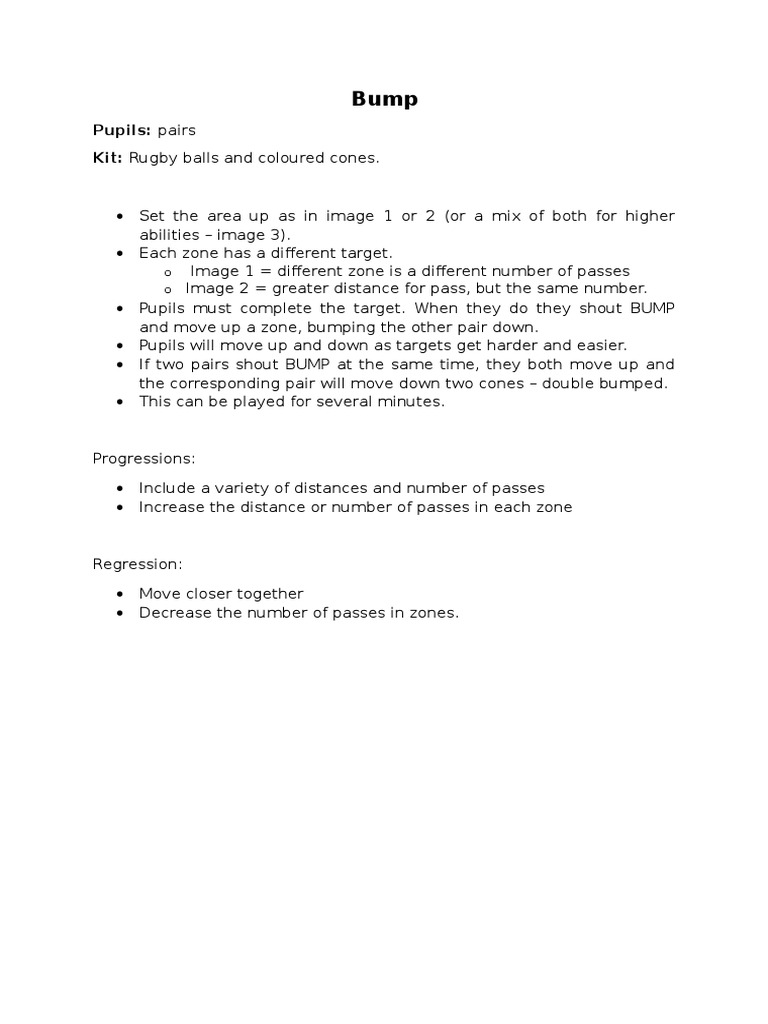 Bump Passing | PDF