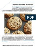 Cómo Hacer La Cookie Perfecta La Ciencia Detrás de La Repostería