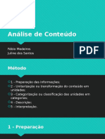 Análise de Conteúdo