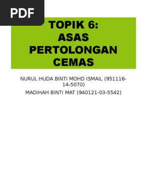 Asas Pertolongan Cemas Topik 6 Pdf