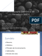 Microscopia Eletrônica de Varredura (MEV)