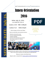 orientation flyer