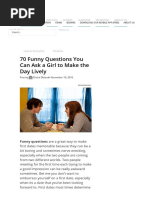 70 Funny Interesting Questions to Ask a Girl