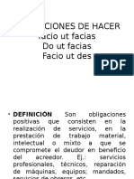 Obligaciones de Hacer