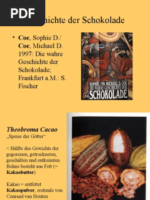 Die Geschichte Der Schokolade | Pdf