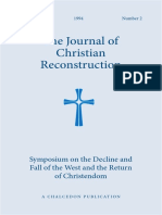 JCR Vol. 13 No. 02: Symposium On The Decline and Fall of The West and The Return of Christendom