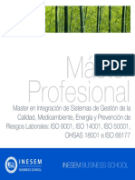 Master Integracion Sistemas Gestion Calidad Medioambiente Energia Prevencion