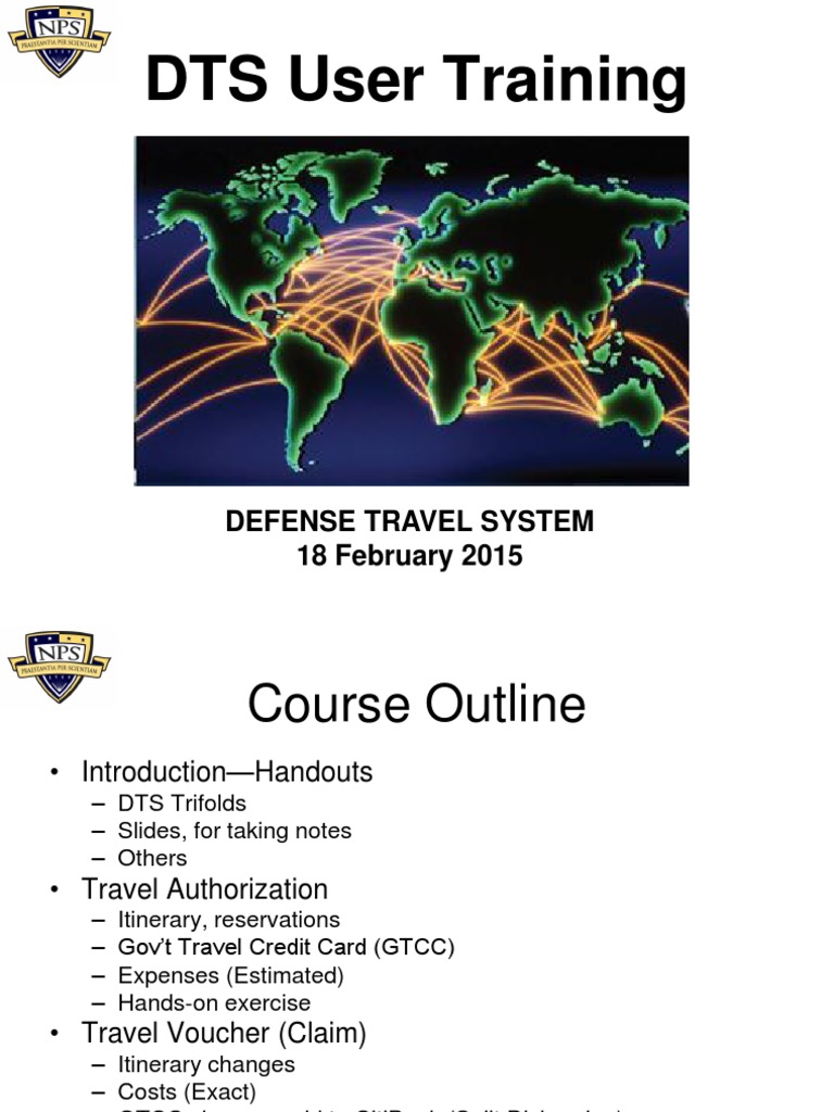 Dts User Training Slides Per Diem Service Industries