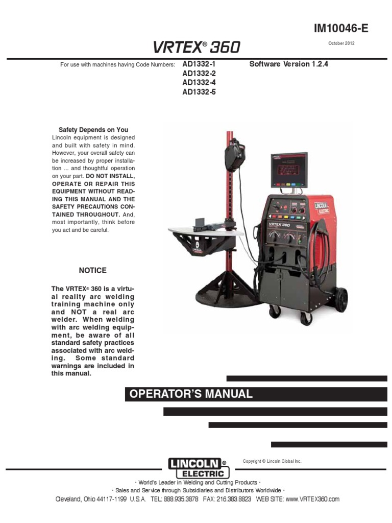 VRTEX 360 Lincoln Electric Welding Electronic Waste