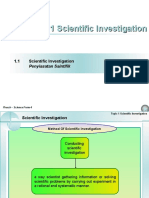 Chapter 1 Scientific Investigation.