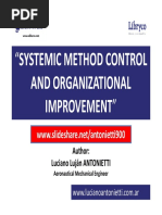 Systemic Method Control and Organizational Improvement - Luciano Lujan ANTONIETTI