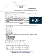 Sample Paper-05 (2016-17) Economics Class - XII Time Allowed: 3 Hours Maximum Marks: 100 General Instructions