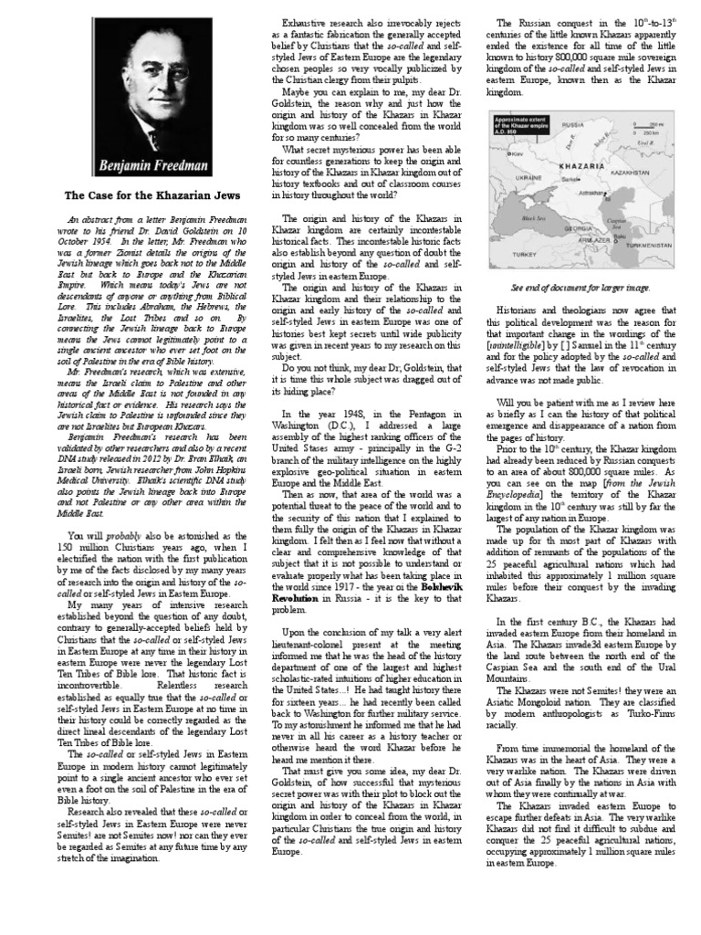 The Case for the Khazarian Jews | Jews | Hebrew Language