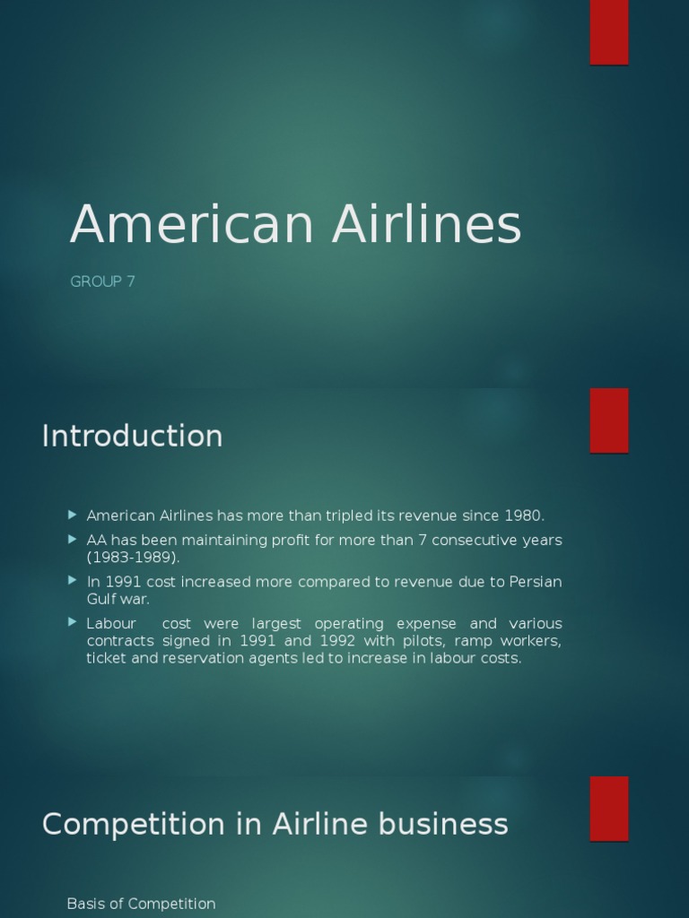 American Airlines Group 6 PDF Airlines Employment