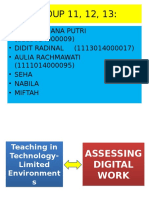 Teaching in Technology-Limited Environments and ASSESSING DIGITAL WORK