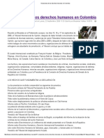 Violaciones de Los Derechos Humanos en Colombia