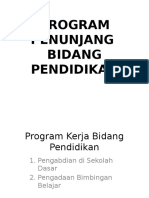 Program Penunjang Bidang Pendidikan Rev