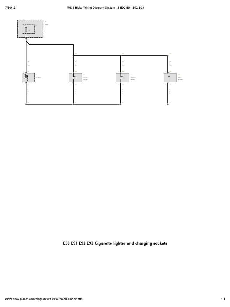 WDS BMW Wiring Diagram System - 3 E90 E91 E92 E93 | PDF