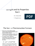 Properties of Sunlight - Part I
