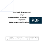 Method Statement Installation of UPVC Drainage FINAL