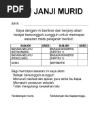 Borang Prestasi Bulanan Keselamatan