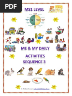 Ms1 Full Sequence 3 Me My Daily Activities Verb English Language