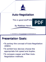 Auto Negotiation Introduction