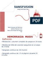 Transfusion Masiva. 2016