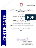 SEAMEO Regional Open Learning Centre certificate workshop digital learning