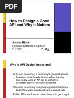 How To Design A Good API and Why It Matters