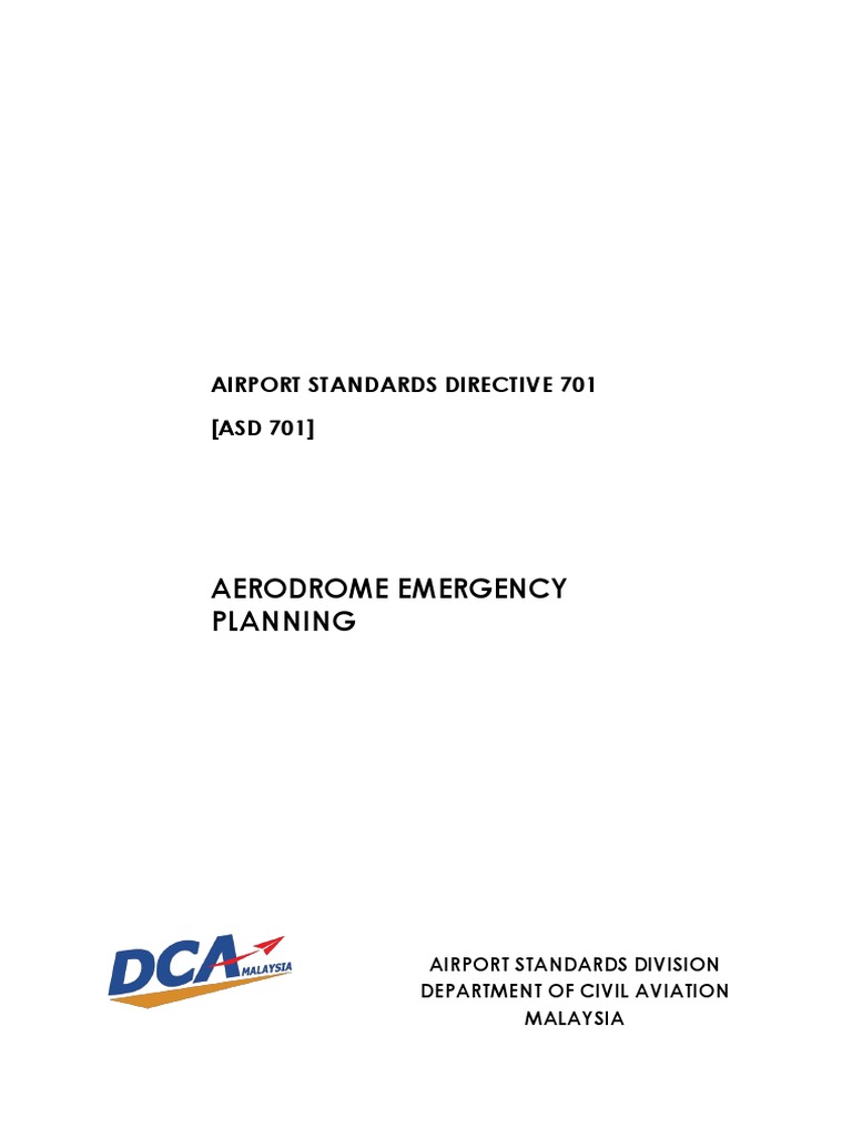 Aerodrome Emergency Planning PDF | PDF | Emergency | Emergency Management