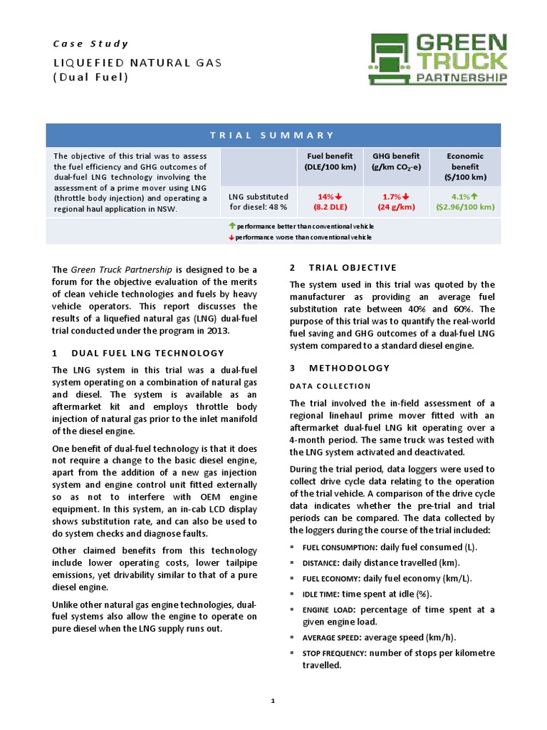 LNG Dual-Fuel Technology Trial Results | PDF | Diesel Engine ...