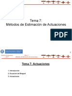 Tema 7 Métodos de Estimación de Actuaciones