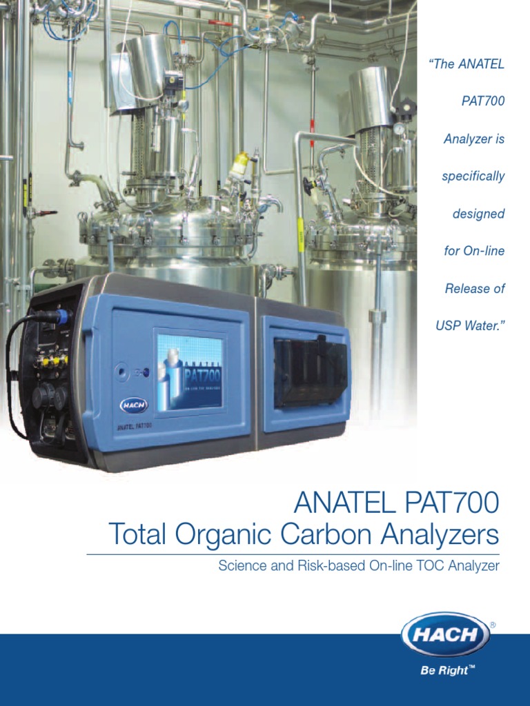 Anatel PAT700 Low Rez Brochure PDF | PDF | Total Organic Carbon | Chemistry