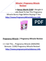 Pregnancy Miracle - Pregnancy Miracle Review!
