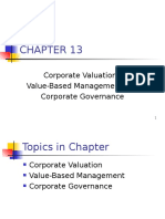 Corporate Valuation, Value-Based Management and Corporate Governance