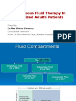 IV Fluids in Hospitalised Pt