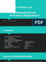 A Seminar On Supercavitation Principle & Applications
