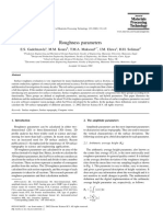 Roughness Parameters: E.S. Gadelmawla, M.M. Koura, T.M.A. Maksoud, I.M. Elewa, H.H. Soliman