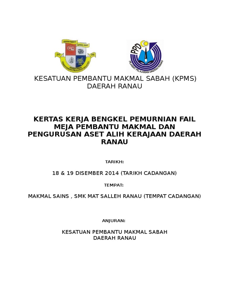 Kertas Kerja Kursus Dalaman Pembantu Makmal Sains Siri 1 2014 Pdf